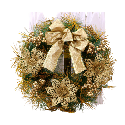 cassa-christmas-bush-gold-decoration-30cm CASSA ของตกแต่งพุ่มไม้คริสต์มาสปลอม รุ่น B1S051-CMG-30cm