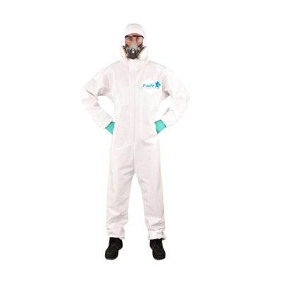 T-SAFE ชุดป้องกันฝุ่นและสารเคมี EXTRA สีขาว ไซส์ L/XL