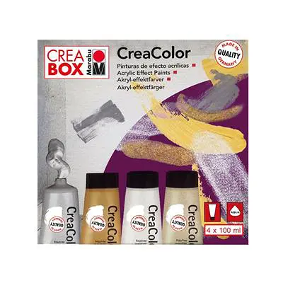 ชุดสีอคริลิค CreaColor Marabu 157954 4x100ml. M/B # 120