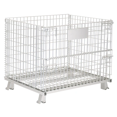 eiffle ลังตะแกรงเหล็กพับได้ ขาตั้งพื้น PCF1012 ขนาดช่อง 50x100 มม.