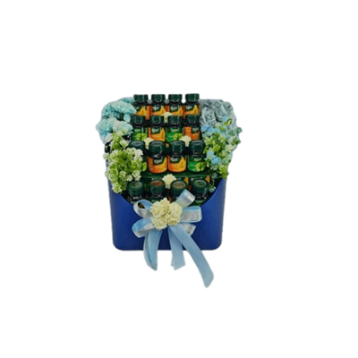 THAI SUN SPORT กระเช้าของขวัญชุด THAI SUN SPORT GB24-25 (BRANDS ซุปไก่สกัดต้นตำรับ P12 70 มล., ซุปไก่สกัดกลมกล่อม P12 70 มล., กระเช้าหนัง ดอกไม้ประดิษฐ์)