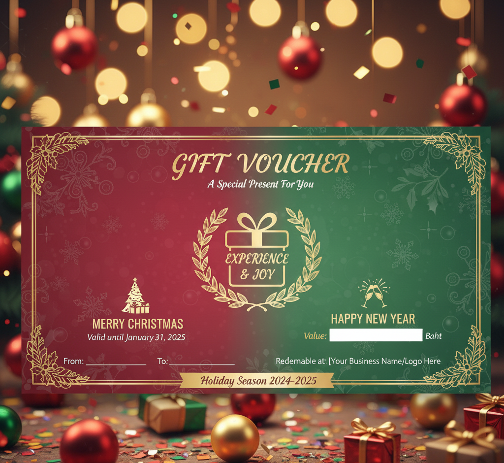 ของขวัญปีใหม่ บัตรของขวัญ