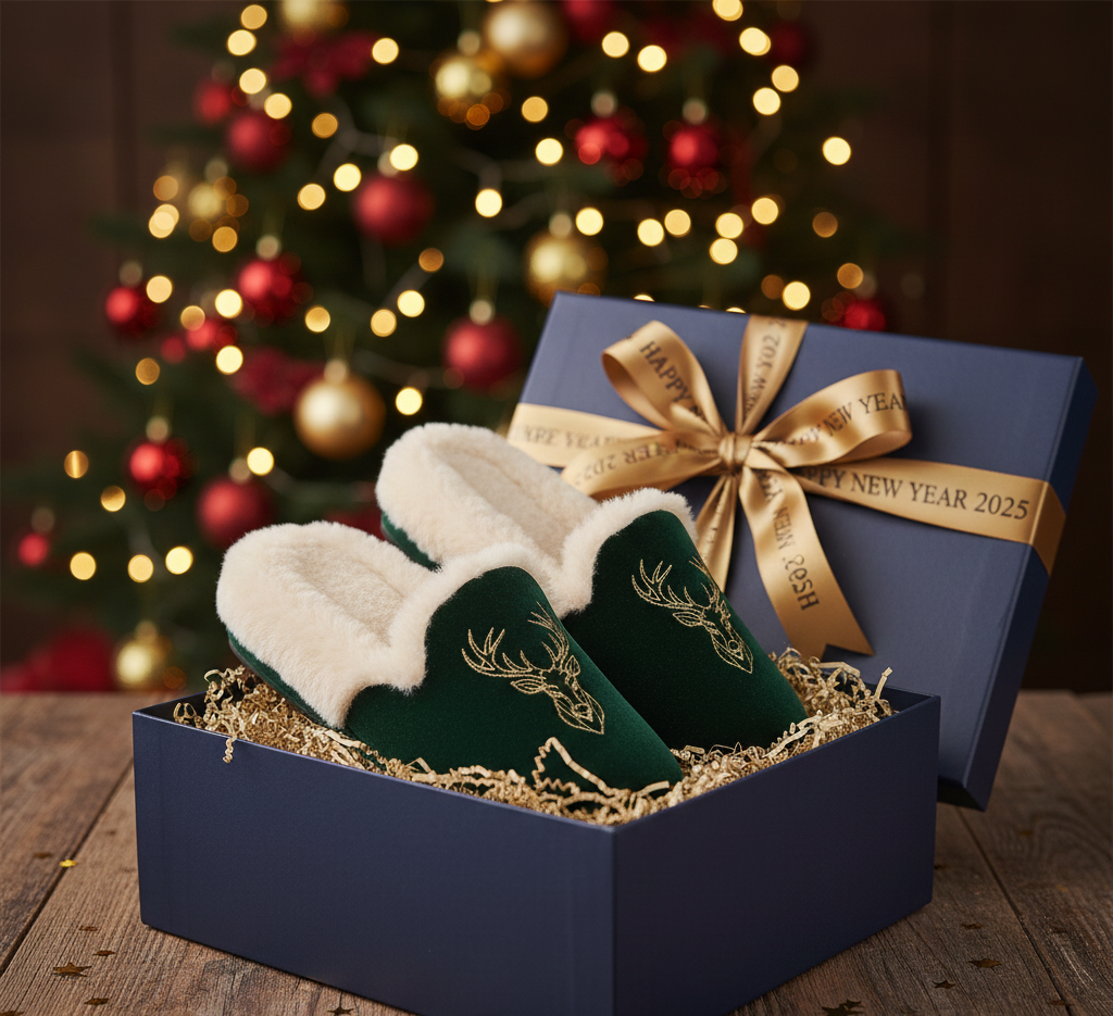 ของขวัญปีใหม่ รองเท้าเดินในบ้าน