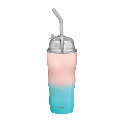 SEAGULL แก้วน้ำสุญญากาศ ไอศกรีม ขนาด 0.5 ลิตร สีชมพู-ฟ้า