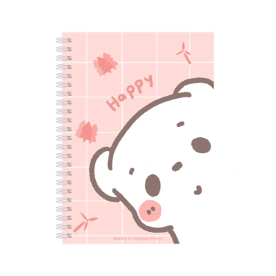 DOUBLE A สมุดสันห่วง B5 80 แกรม 60 แผ่น Bear Please