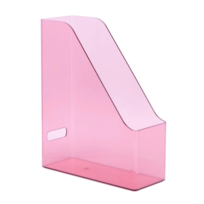ME.STYLE กล่องเอกสารพลาสติก รุ่น B1253 สีชมพู ขนาด 27.5x7.7x22.5 ซม.
