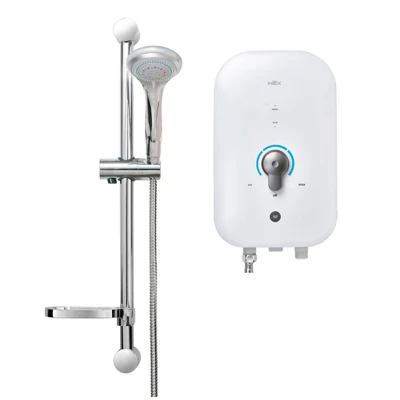 mex-water-heater-coco-350 MEX เครื่องทำน้ำอุ่น 3500 วัตต์ สีฟ้า รุ่น COCO 350 (MRB)