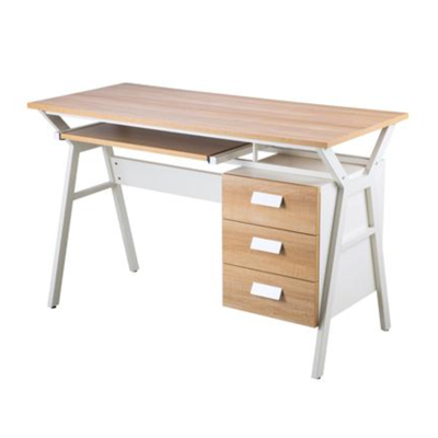 โต๊ะทำงานพร้อมตู้ข้าง เมเปิ้ล เฟอร์ราเดค CT-8625K