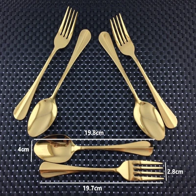 ช้อนส้อม 2 คู่ Twin Fish สีทอง เบอร์ 87