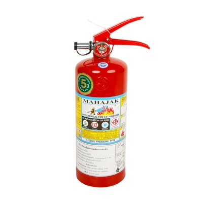 เครื่องดับเพลิงชนิดผงเคมีแห้ง MAHAJAK รุ่น 1A2B ขนาด 5 ปอนด์ สีแดง
