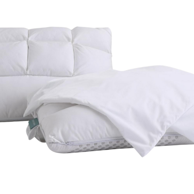 INDEX LIVING MALL ชุดหมอน+ปลอกหมอนกันเปื้อน DREAMIA 2 ชิ้น/ชุด สีขาว