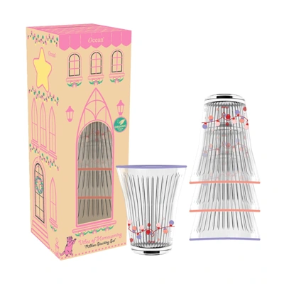 OCEANGLASS แก้วน้ำ รุ่น Ribbon Stacking Set 300มล. (4ใบ/กล่อง)