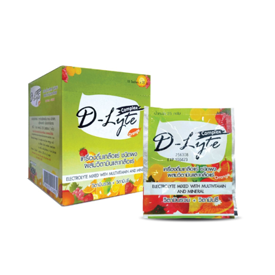 electrolyte-powder-vitamin-drink-10-sachets ชุดปฐมพยาบาลเบื้องต้น เครื่องดื่มเกลือแร่ ชนิดผงผสมวิตามิน (10ซอง)