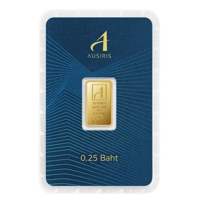 ทองคำแท่ง 96.5% ออสสิริส ลายมาตรฐาน น้ำหนัก 1 สลึง