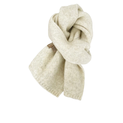 ผ้าพันคอ ขนสัตว์ แบบนุ่ม กันลม รุ่น FASH0008 สีขาว