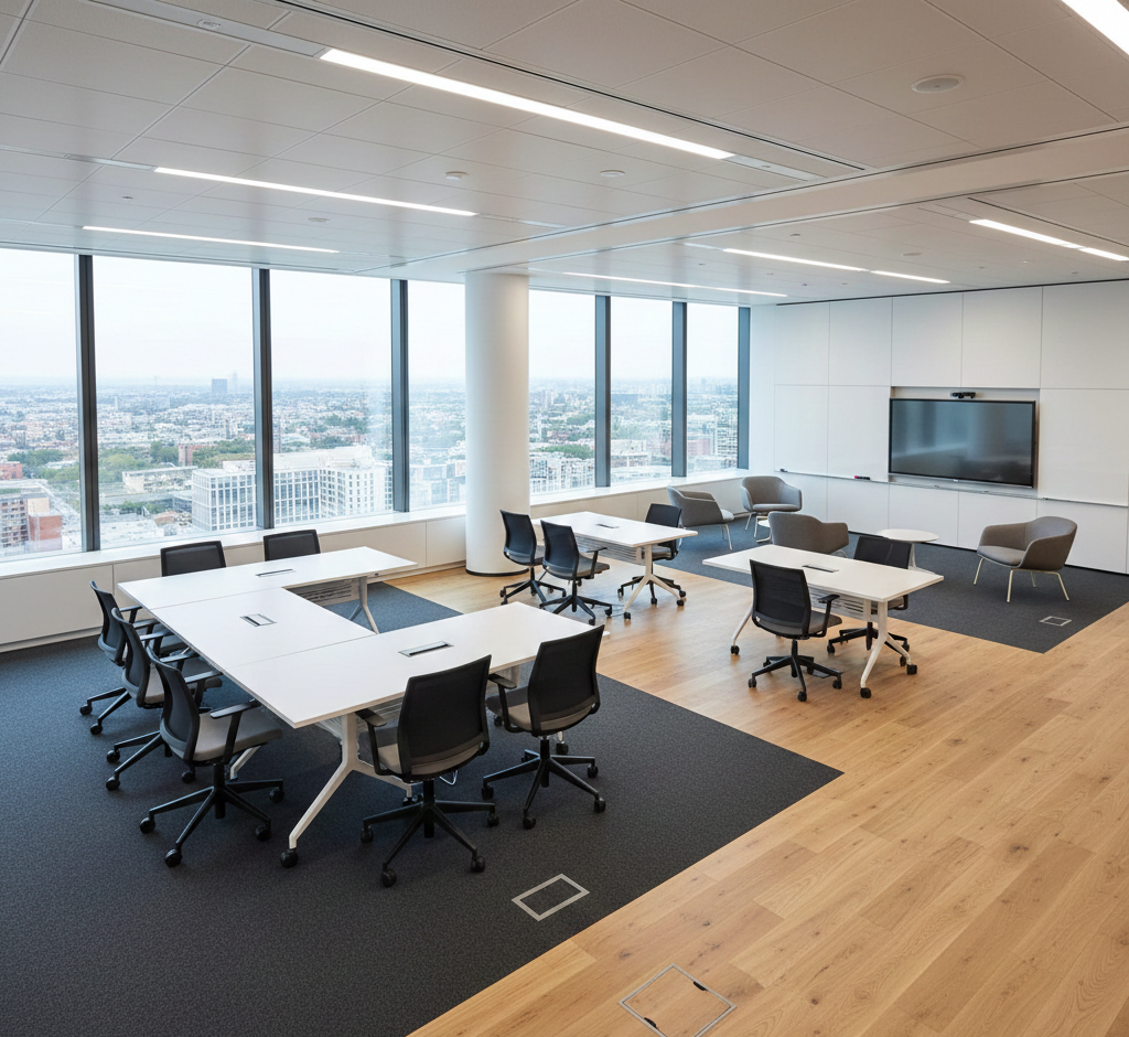 ออกแบบห้องประชุม แบบ flexible layout