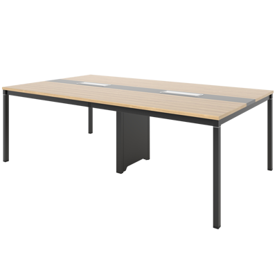 โต๊ะประชุม เฟอร์ราเดค PL-MT2412 ดาร์กโอ๊ค-เทาดำ