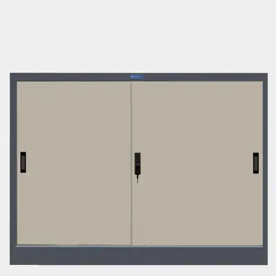 ICONIC ตู้บานเลื่อนทึบเตี้ย รุ่น CSL-4 สีทูโทน ขนาด 4 ฟุต