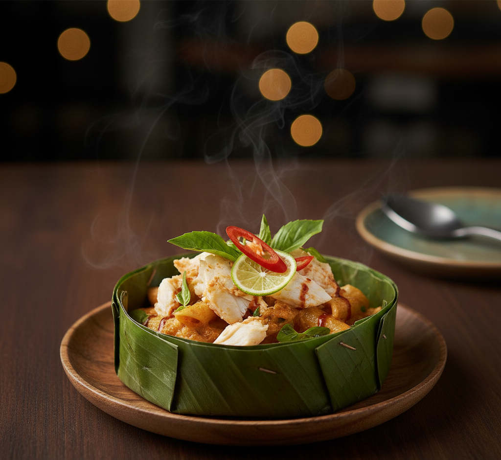 อาหารฟิวชั่นห่อหมกเพนเนปู