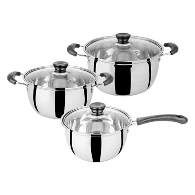 RRS ชุดหม้อสแตนเลส 18/20/22 ซม. รุ่น 110121