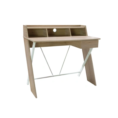 โต๊ะทำงาน FURRADEC พร้อมชั้นวาง รุ่น MORI 100 สีเนเชอรัลวู้ด