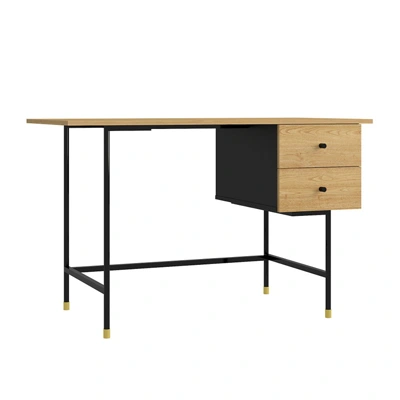 Modernform โต๊ะ Work Desk WFH รุ่น KIN WORK สีท็อป Century Oak