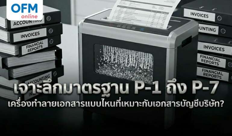 เครื่องทำลายเอกสาร ระดับ