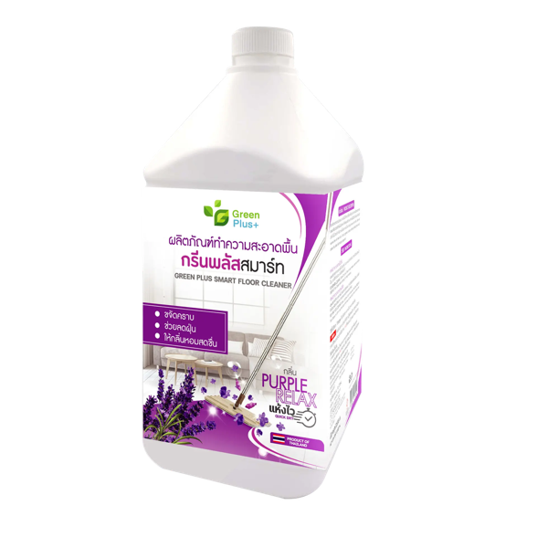 น้ำยาถูพื้นสัตว์เลี้ยง GREEN PLUS  สมาร์ท สีม่วง ขนาด 3,800 มล.