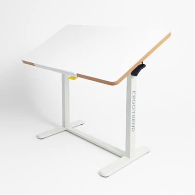 Creative Zone ERGOTREND โต๊ะปรับระดับ รุ่น ARISE SteelWood สีขาว