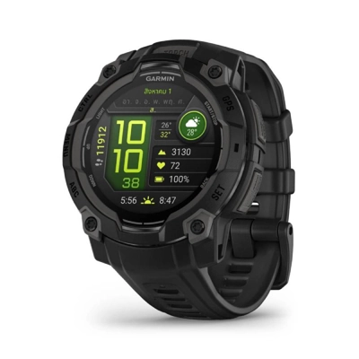 ส มา ร์ ท วอ ท ช์ รุ่นไหนดี garmin instinct 3 45mm amoled สี black