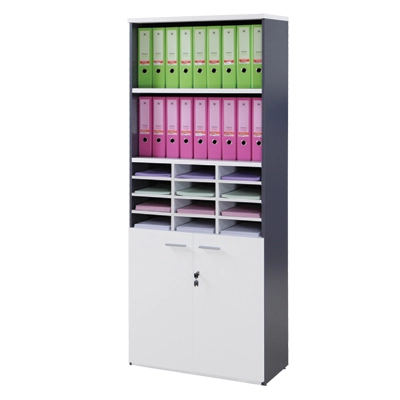 จัดระเบียบเอกสาร ตู้เก็บเอกสาร ใส่แบบฟอร์ม เฟอร์ราเดค รุ่น sf820 สีเทากราไฟต์