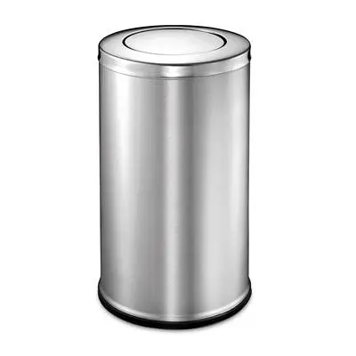 ของใช้ในห้องน้ำ ถังขยะสเตนเลส octopus sbw 53e ทรงกลม ฝาสวิง 53 ลิตร