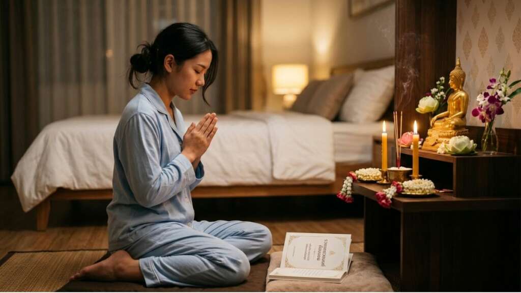 บทสวดมนต์ก่อนนอน ลำดับ