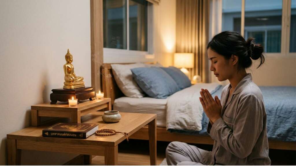 บทสวดมนต์ก่อนนอน แผ่เมตตา