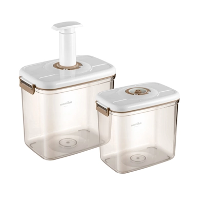 Namiko กล่องถนอมอาหารสุญญากาศ ขนาด 2.7L + 4.6L รุ่น #8 namiko