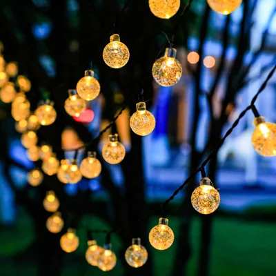 ไฟประดับตกแต่งโซลาร์ LED 20 ดวง Warm White LUZINO รุ่น SL2406-5m ขนาด 5 ม.