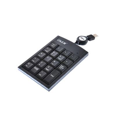 คีย์บอร์ดตัวเลข OKER NUMERIC KEYPAD 2017 สีดำ รุ่น A0086428 จำนวน 19 คีย์