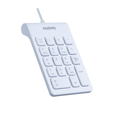 คีย์บอร์ดตัวเลข  NUBWO รุ่น NK46 สีขาว