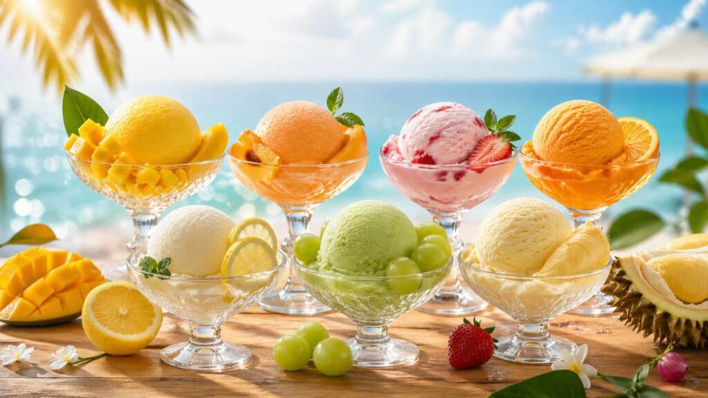 วิธีทำไอศครีมผลไม้