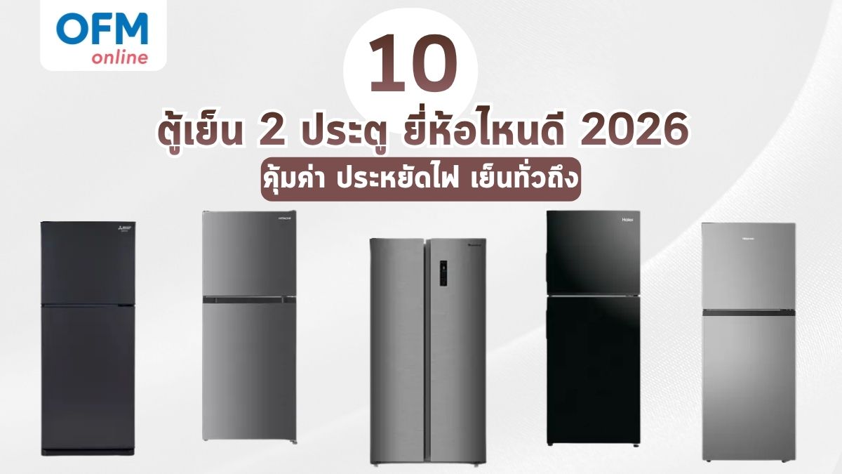 ตู้เย็น 2 ประตู ยี่ห้อไหนดี