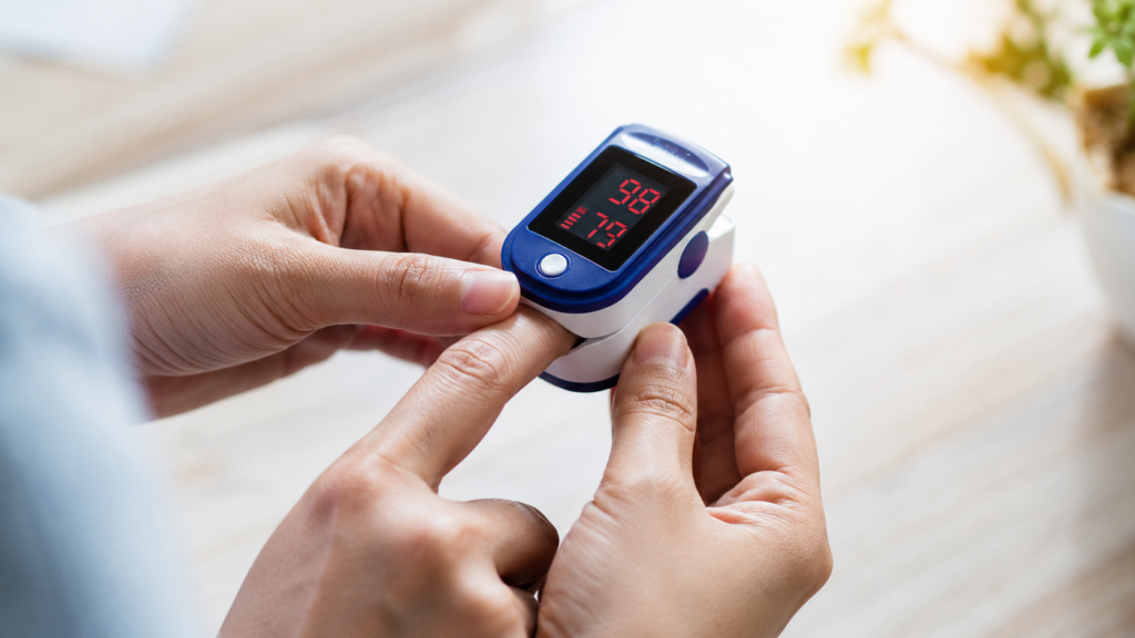 เครื่องวัดออกซิเจนปลายนิ้ว (Pulse Oximeter)