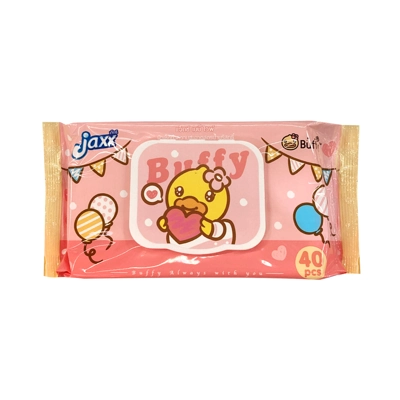 ทิชชู่เปียก ยี่ห้อไหนดี JAXX B DUCK ผ้าเปียกสูตรน้ำบริสุทธิ์ 99% สำหรับเด็ก (40 แผ่น)