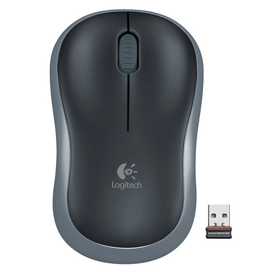 เมาส์ไร้สายออฟติคัล logitech รุ่น m185 สีดำ