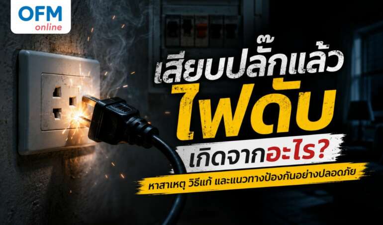 เสียบปลั๊กแล้วไฟดับ