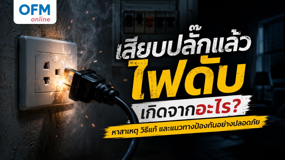 เสียบปลั๊กแล้วไฟดับ