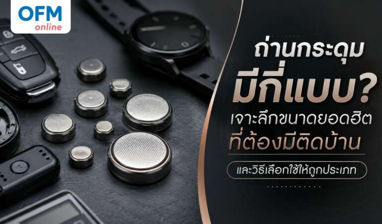 ถ่านกระดุมมีกี่แบบ