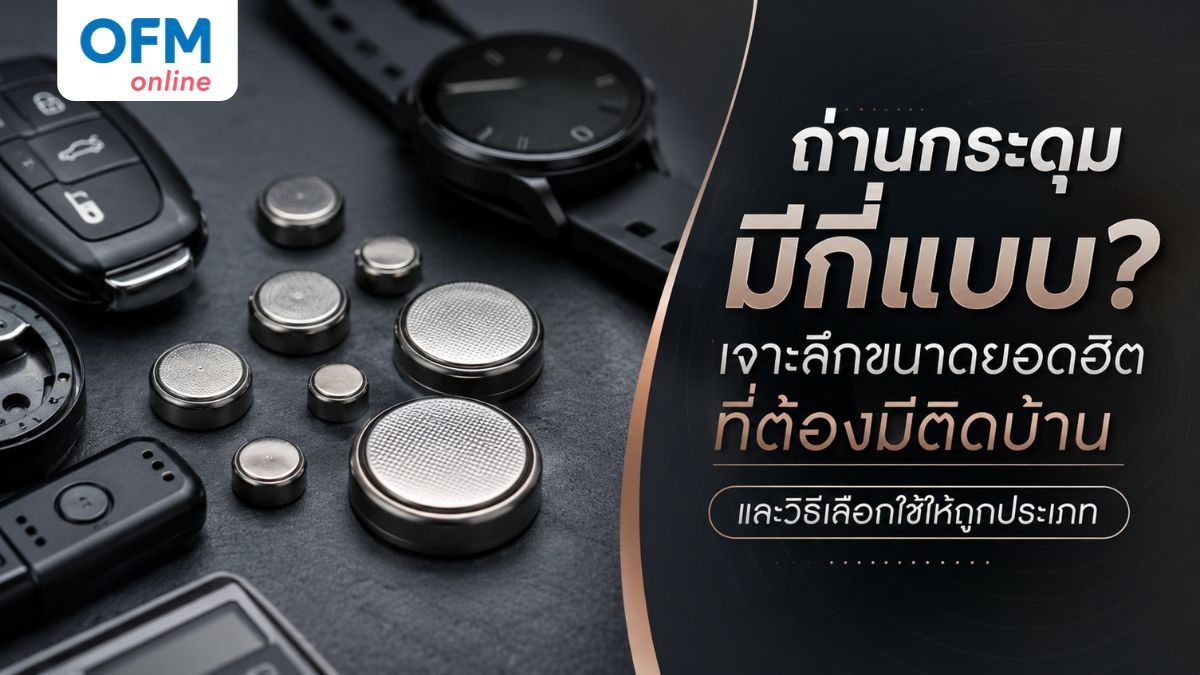 ถ่านกระดุมมีกี่แบบ