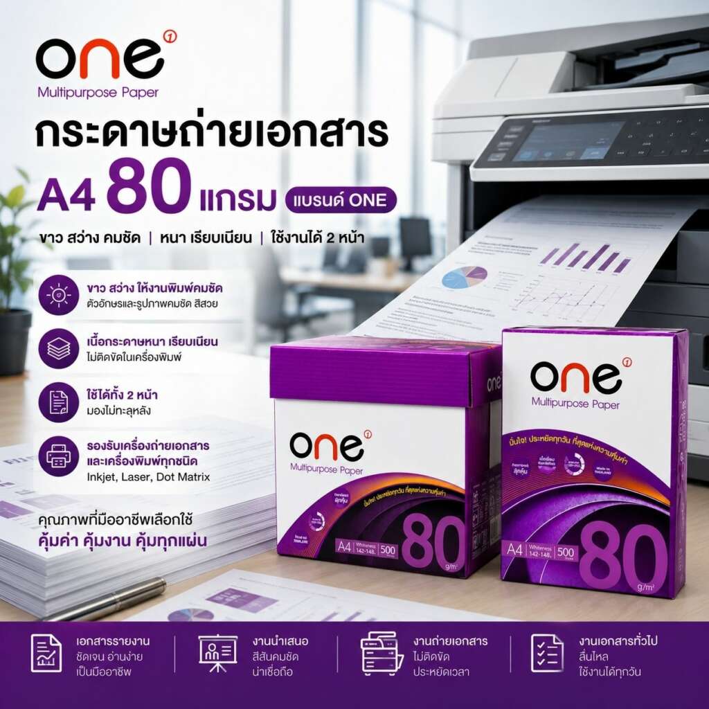 กระดาษ one การใช้งาน