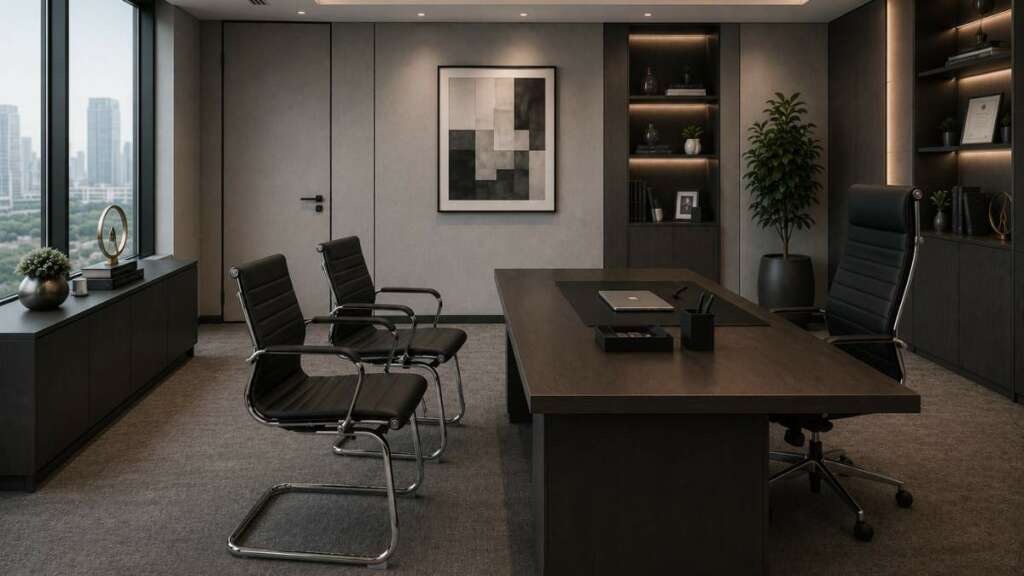 ไอเดียตกแต่งออฟฟิศ ห้องทำงานผู้บริหารส่วนตัวดีไซน์ครบครัน