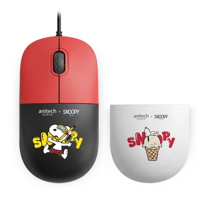 สินค้าใหม่ ofm สิงหาคม 2569 anitech เมาส์มีสาย รุ่น snp-a552-rd (สายยาว 120 ซม.)
